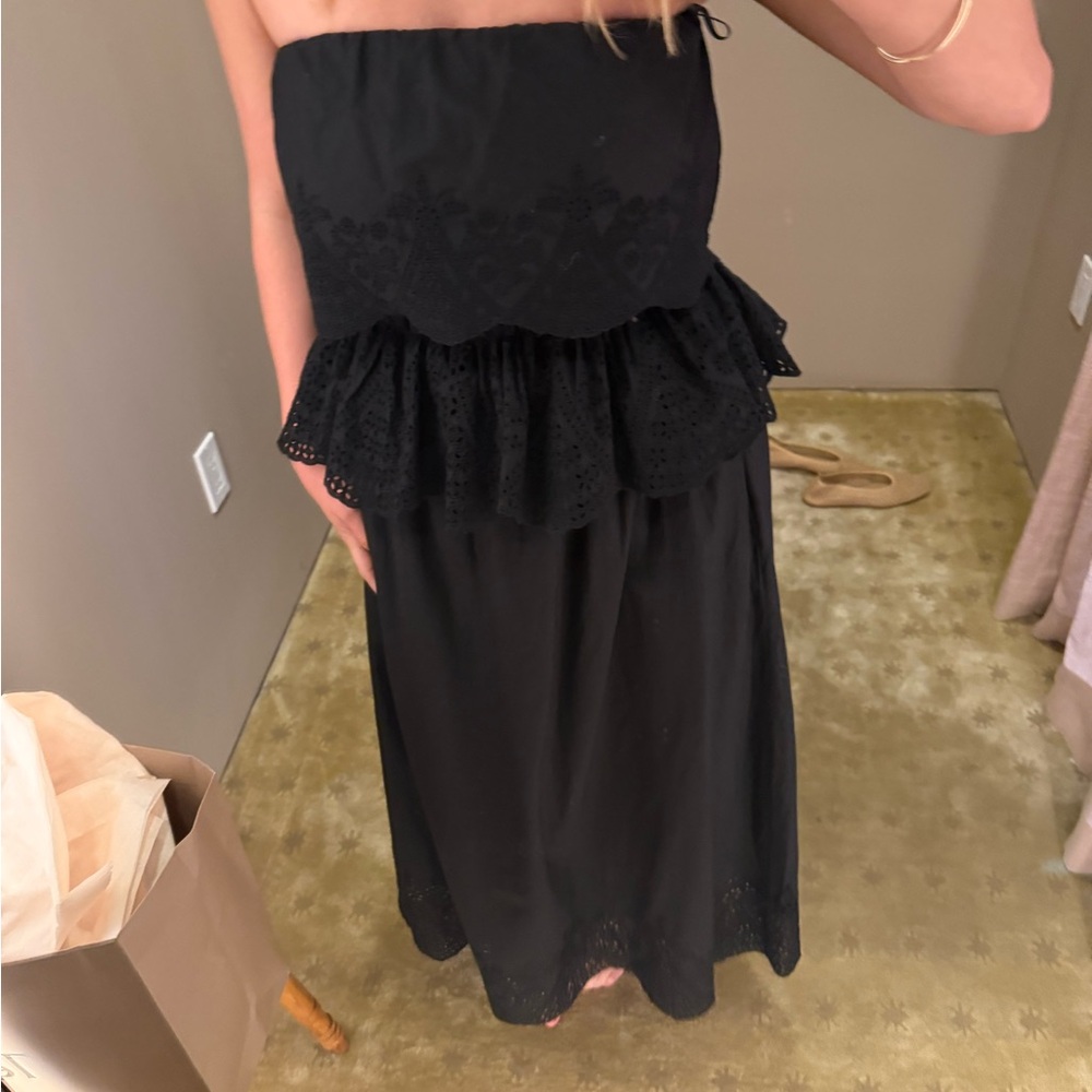 Posse Black Strapless top S - Picture 3 of 3